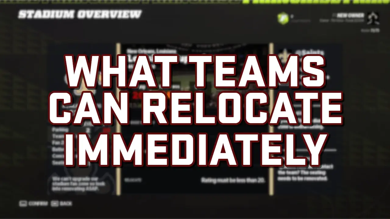 Featured image for “What Teams Can Relocate in Madden 22 Right Away”